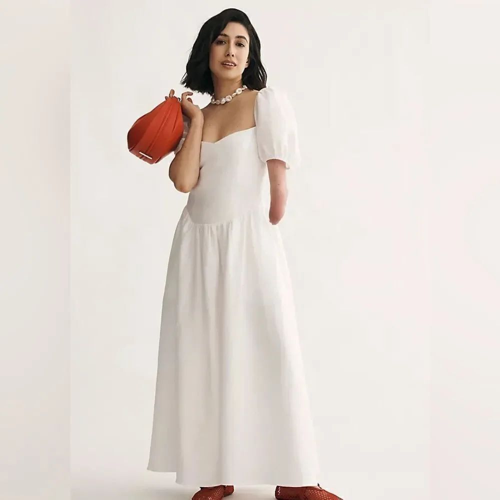 Reformation Davila Linen Midi Dress NWT